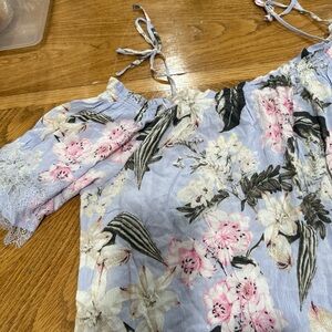 Soho Pink and Black Floral Top women